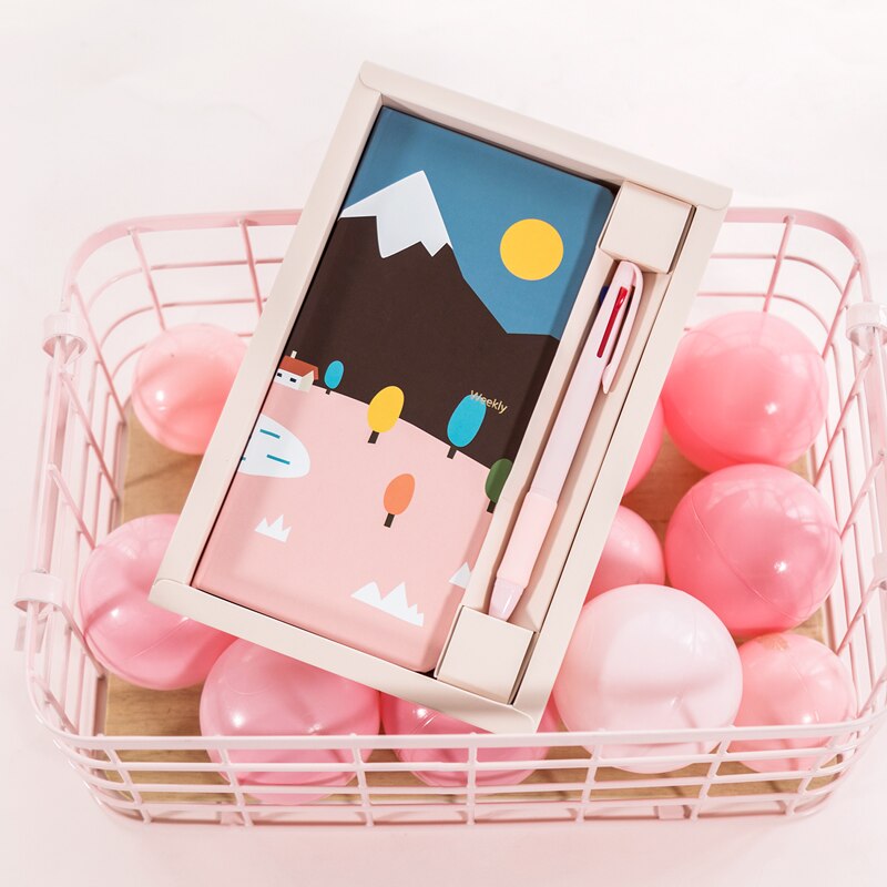 Kinbor Theme Premium Notebook Journal Set Weekly plan Packaging Notebooks School Suppliers Tools Stationery
