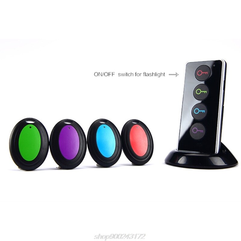 Remote Key Finder, item Tracker/Wireless RF Item Locator with Base Support Pets (4 Receivers, 1 Remote Control) M19 21