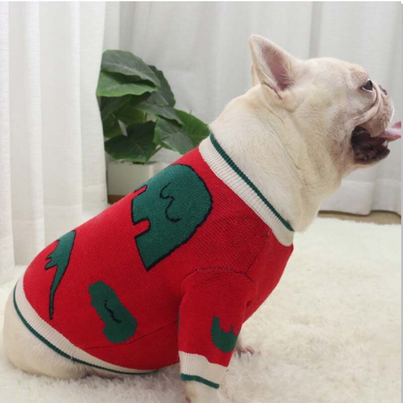 Pull bouledogue français, produit, automne et hiver, vêtements pour chiens, dessin animé, éléphant, corps court, gros chien