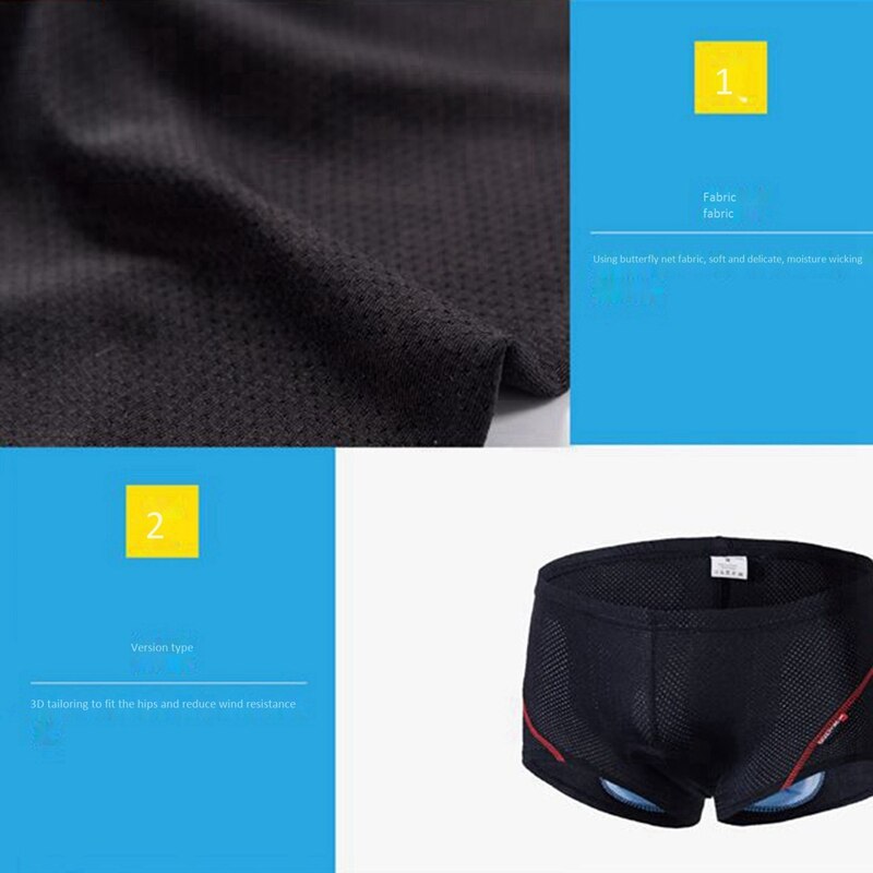 Bike Shorts Sponge Gel 3D Padded Bicycle MTB Liner Shorts Cycling Underwear