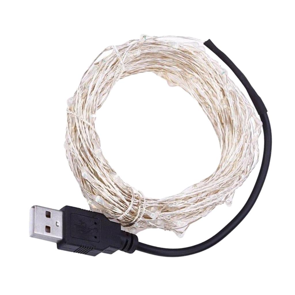 10m Waterproof Fairy Light Portable USB Charging Decorative Wedding Lights