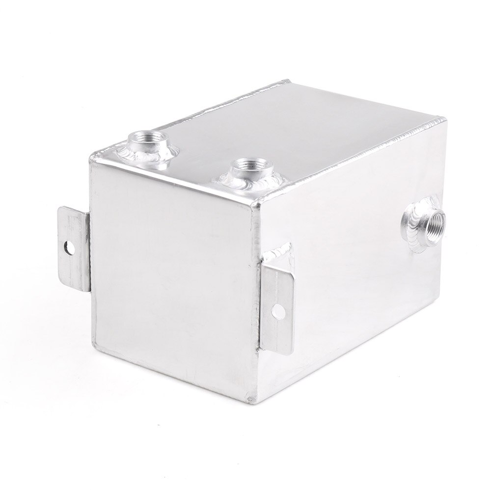 Racing 3L Car Fuel Surge Tank Aluminum 3 Litre Swirl Pot System Universal Fuel Tank Black