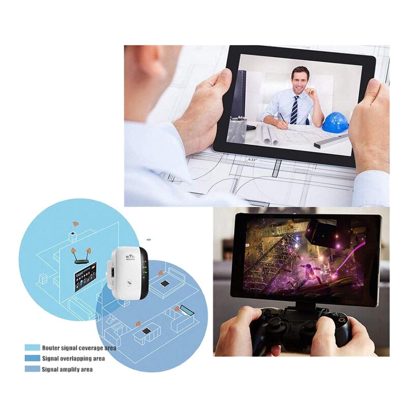WiFi Netzwerk Verstärker Drahtlose Signal Verstärker Kleine Brot Routing Verlängerung 300M Relais Verstärker UK Stecker