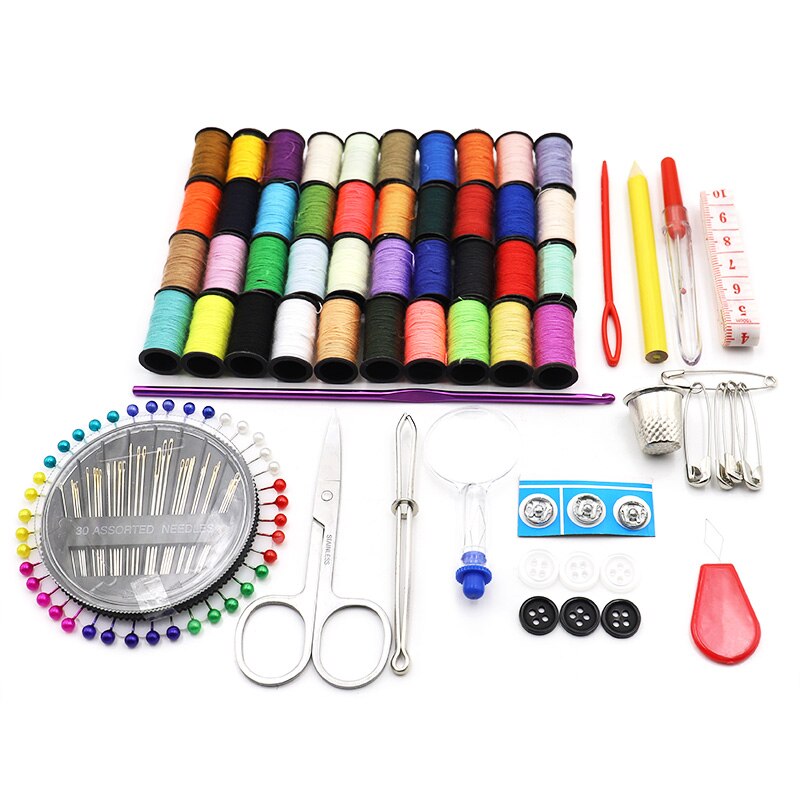 Kits de costura DIY, caja de costura multifunción, conjunto para acolchado a mano, costura, hilo de bordar, accesorios de costura, Kits de costura