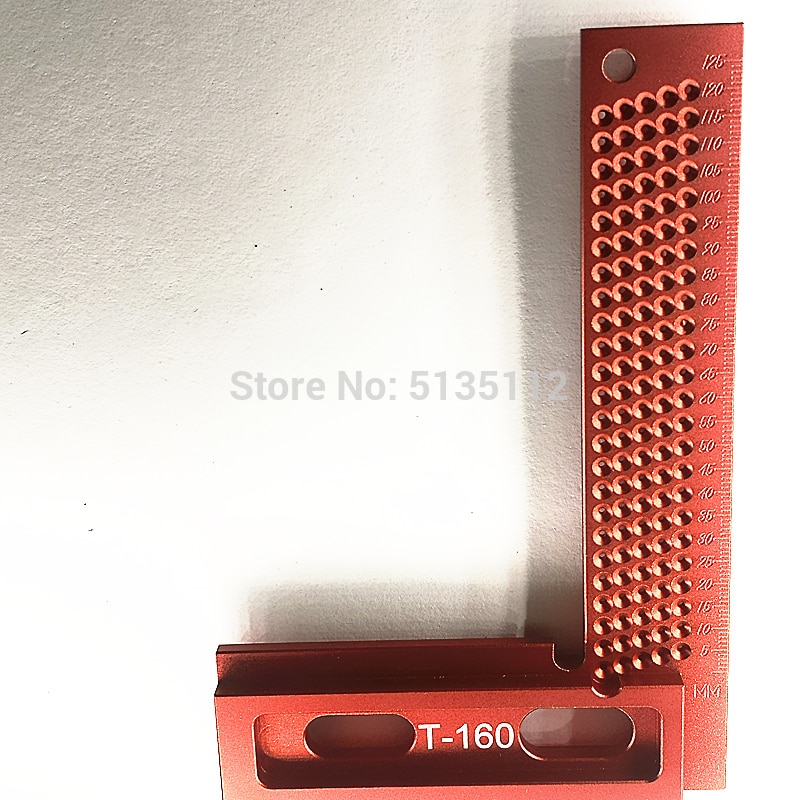 Precision Woodworking Scribe Aluminum Hole Scribing Gauge Carpenter Scriber Marking Device T-200 T-160 L Shape square Ruler: T-160