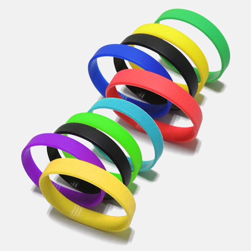 Silicone Rubber Wristband Basketball Sports Wristbands Flexible Hand Band Cuff Bracelets Casual For Women Men Hand Accessories