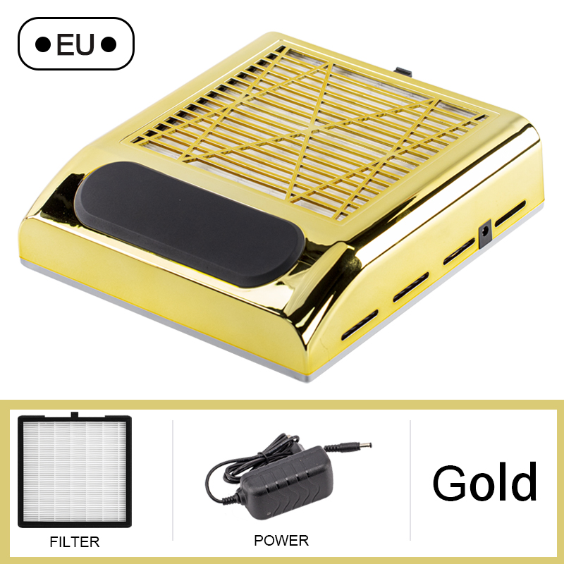Coletor de pó para unhas, máquina de manicure, ferramentas, forte potência, aspirador de pó com filtro, extrator de unhas, ventilador, ferramenta para arte em unhas