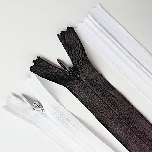 Suoja 6 stks/15/25/40/50/60 cm Wit &amp; Zwart mix kleur Onzichtbare ritsen Rits Kussen Kledingstuk Jurk Kleding Kussen Volledige