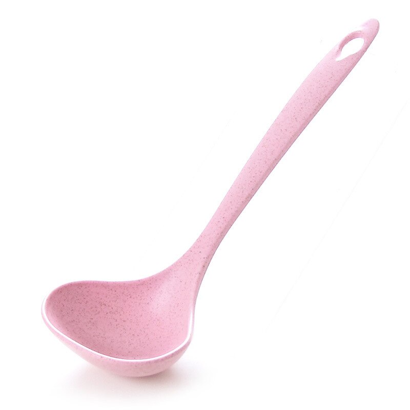 Keuken Benodigdheden Tarwestro Maaltijd Diner Scoop Pollepel Soeplepel Lange Handvat Servies Servies: Rood