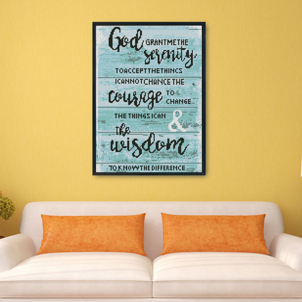 11CT Stamp Print Cross Stitch Kits DIY Positive Needlework Decor 30 X 40cm Still Life Series Kit Home Decoration Wall Art