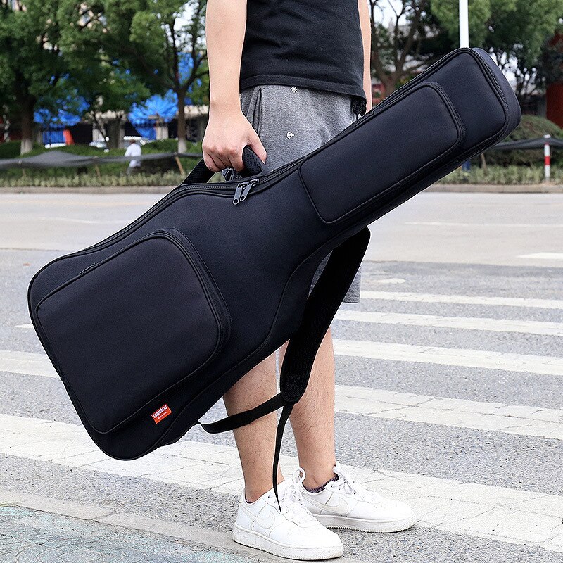 40/41 Inch Acoustic Classical Guitar Bag Case Backpack Adjustable Shoulder Strap Portable 20mm Thicken Padded Black