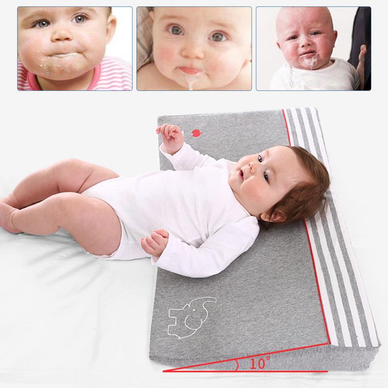 Baby Triangular Pillow Breastfeeding Wedge Sleep Positioner Milk Spitting Prevention Pillow