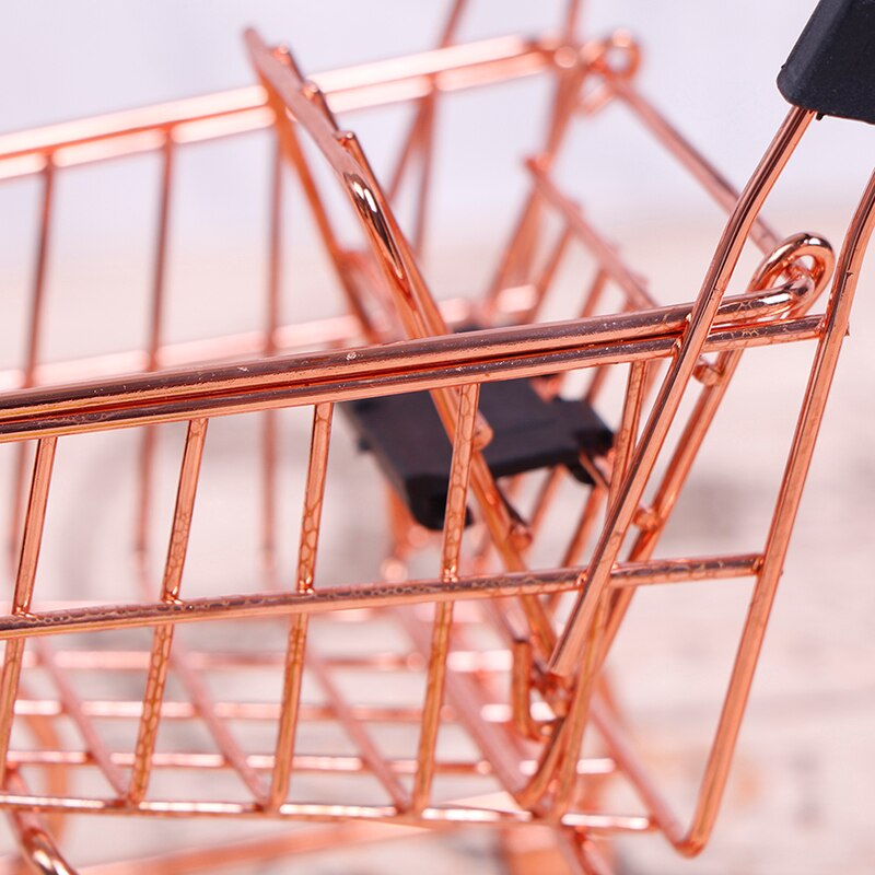 Mini caddie de Shopping, pour le bureau et la maison, pour ranger des articles divers, ornements, modèle de jouet pour enfants,