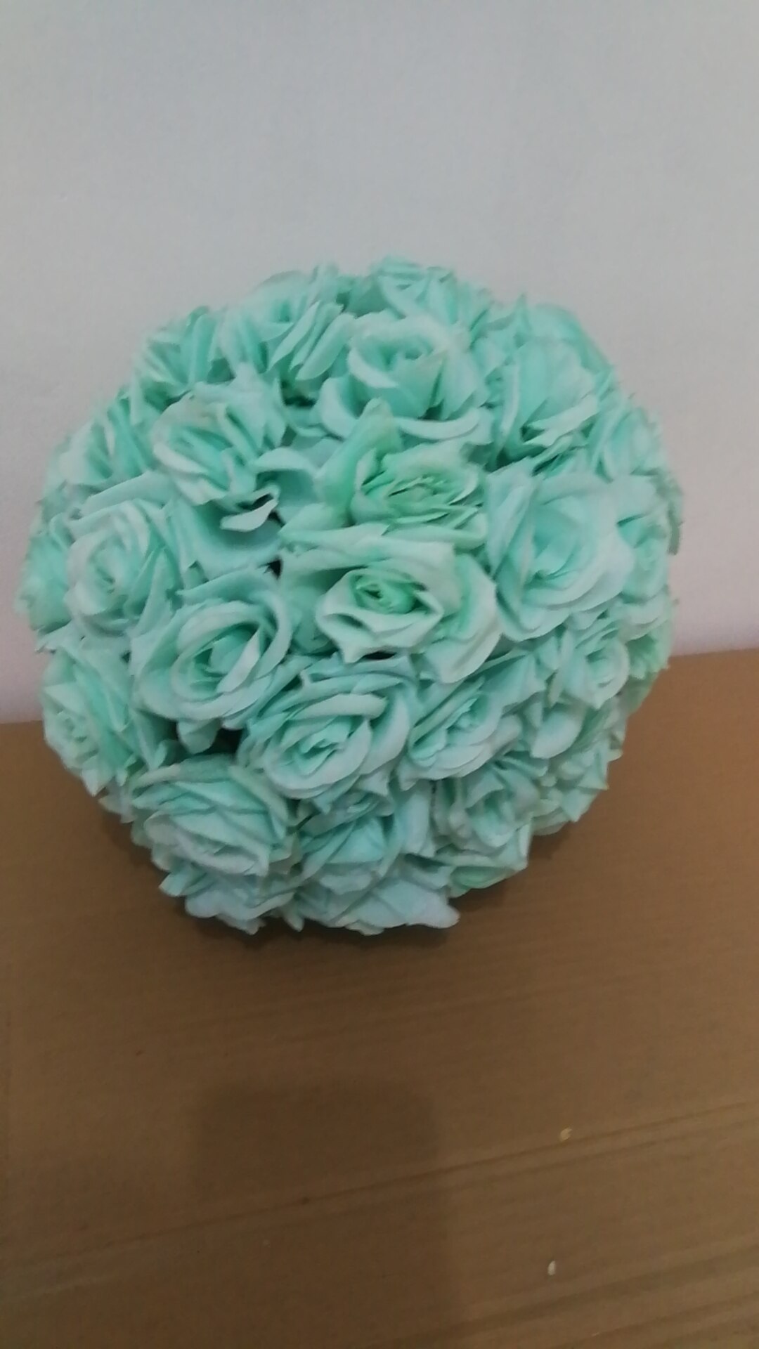 Boule de roses artificielles en soie, 30cm, fausses fleurs, pour un Bouquet de la mariée, pour une décoration de mariage, pour une voiture, pour la maison: as photo 2