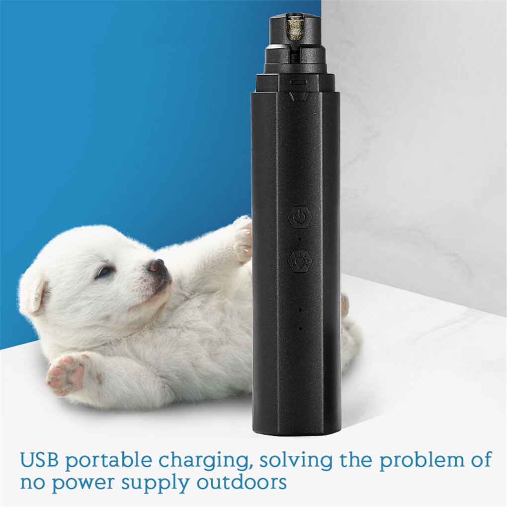 Pet Dog Nail Grinder Elektrische Huisdier Trimmer Draagbare Usb Oplaadbare Pijnloos Klauw Clipper Nail File Tool Hond Grooming Supplies