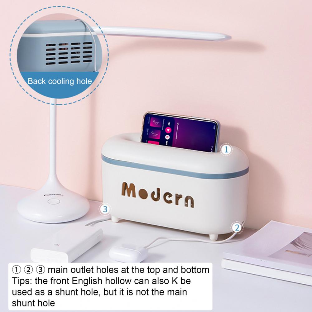 Plastic Praktische Afgeronde Oppervlak Kabel Houders Verse Kleur Draad Hider Case Stofdicht Voor Dagelijks Leven