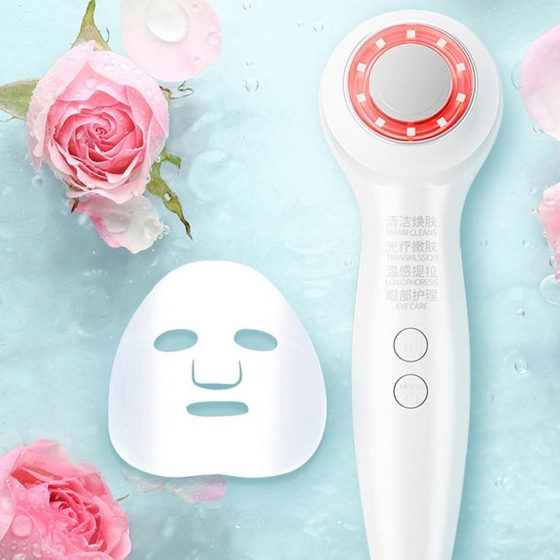 Skin Facial Massager Rejuvenation Radio Frequency 2 Light LED Face Cleaning Lifting Wrinkle Removal FR Skin Care Tools