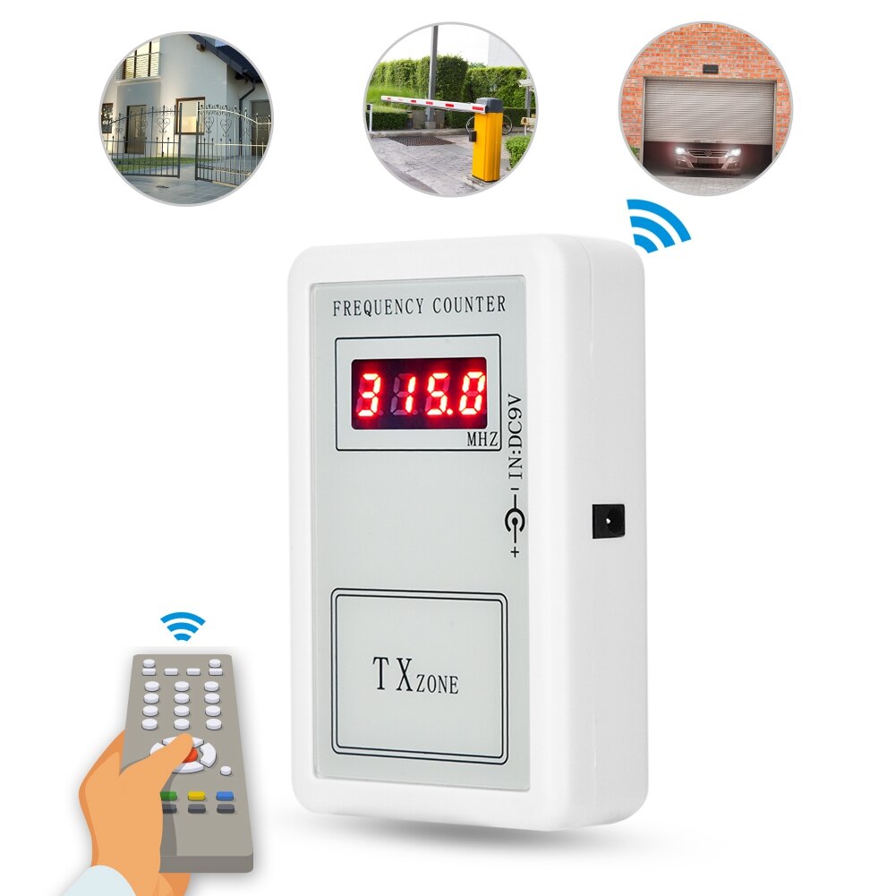 250-450 MHZ Handheld Digital Frequency Meter Counter Wireless Remote Control Tester Tools for Car Auto Remote Cymometer Detector
