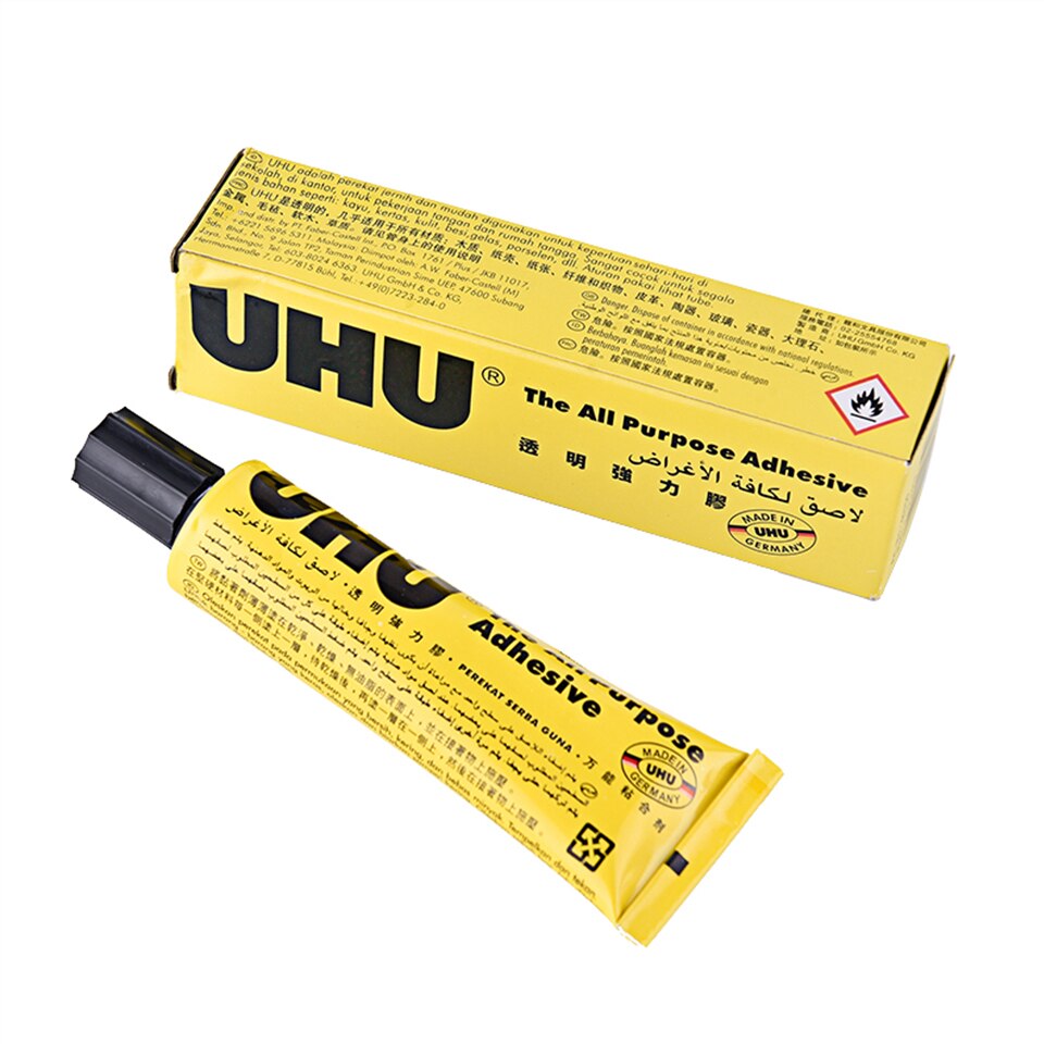 35ml UHU strong glue DIY hand jewelry model making leather universal mending shoes transparent soft glue
