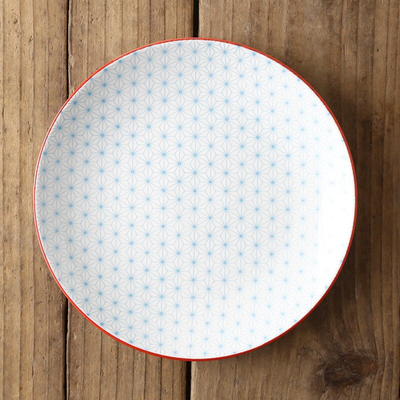 Nordic Creatieve Moderne Minimalistische Onderglazuur Keramische Servies Huishoudelijke 8-Inch Western-Stijl Voedsel En Snack Vlakke Plaat: H 20.5x20.5x2.4cm