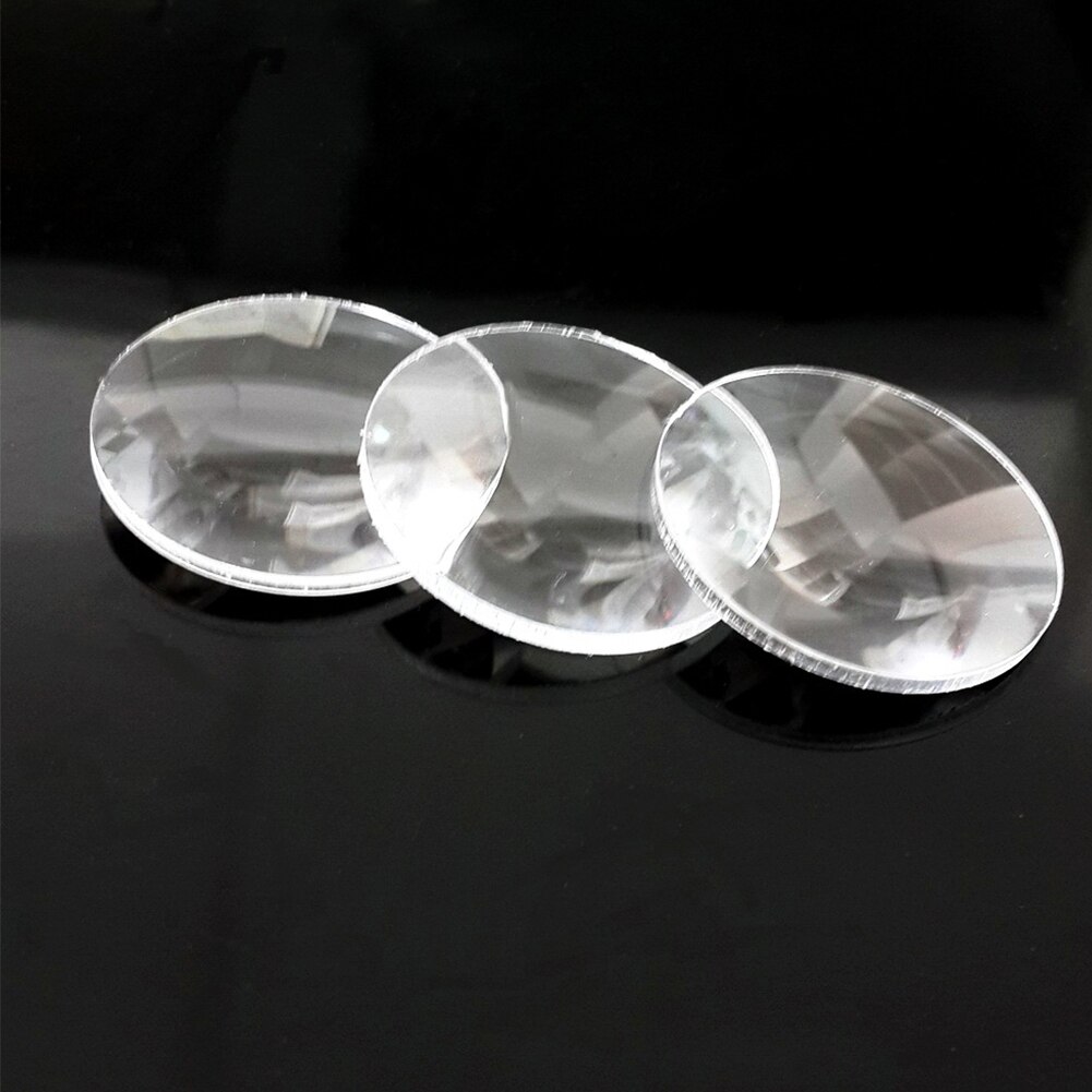 10Pcs Vr Vervangende Onderdelen Biconvex Lenzen Optische Praktische 3D Bril Transparant Hd Cinema Professionele Voor Google Kartonnen: 33.5mm