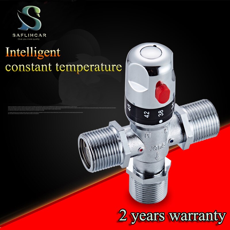 Brass Thermostatic Mixing Valve Constant Water Temperature Shower Faucet Valve Thermostat Bathroom Kitchen Tap Valve 6 types