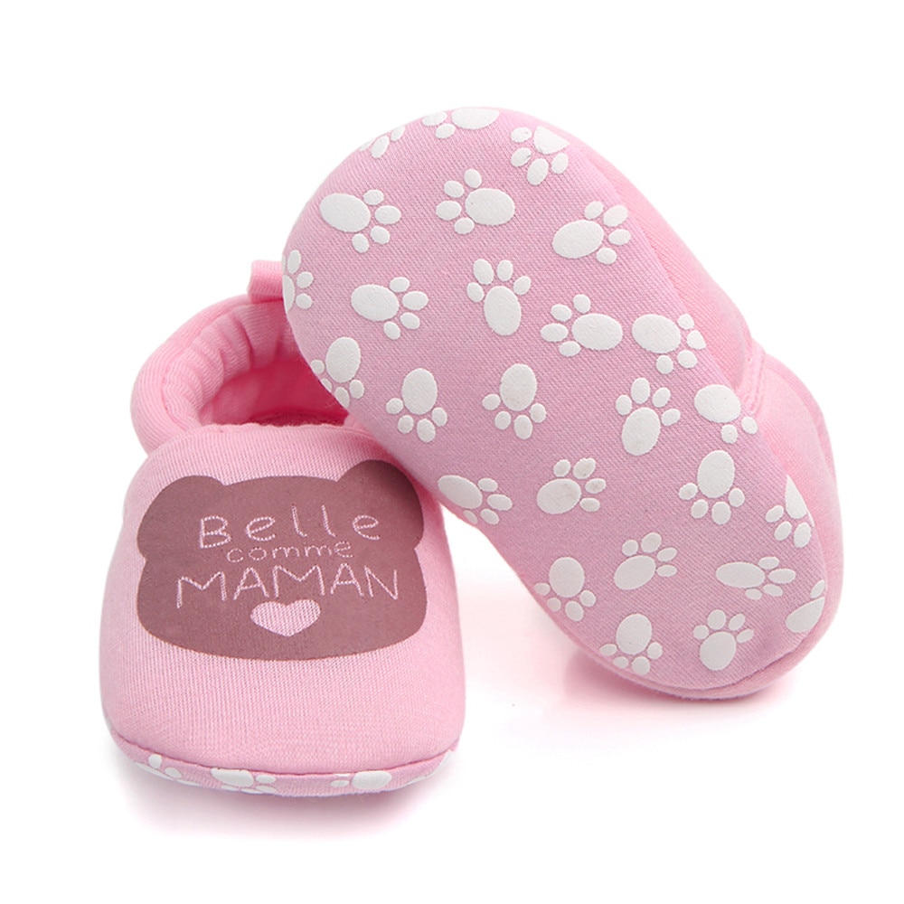 Telotuny Mooie Peuter Eerste Wandelaars Baby Schoenen Ronde Neus Flats Zachte Slippers Schoenen Jongens Meisjes Peuter Soft Sole Anti- slip