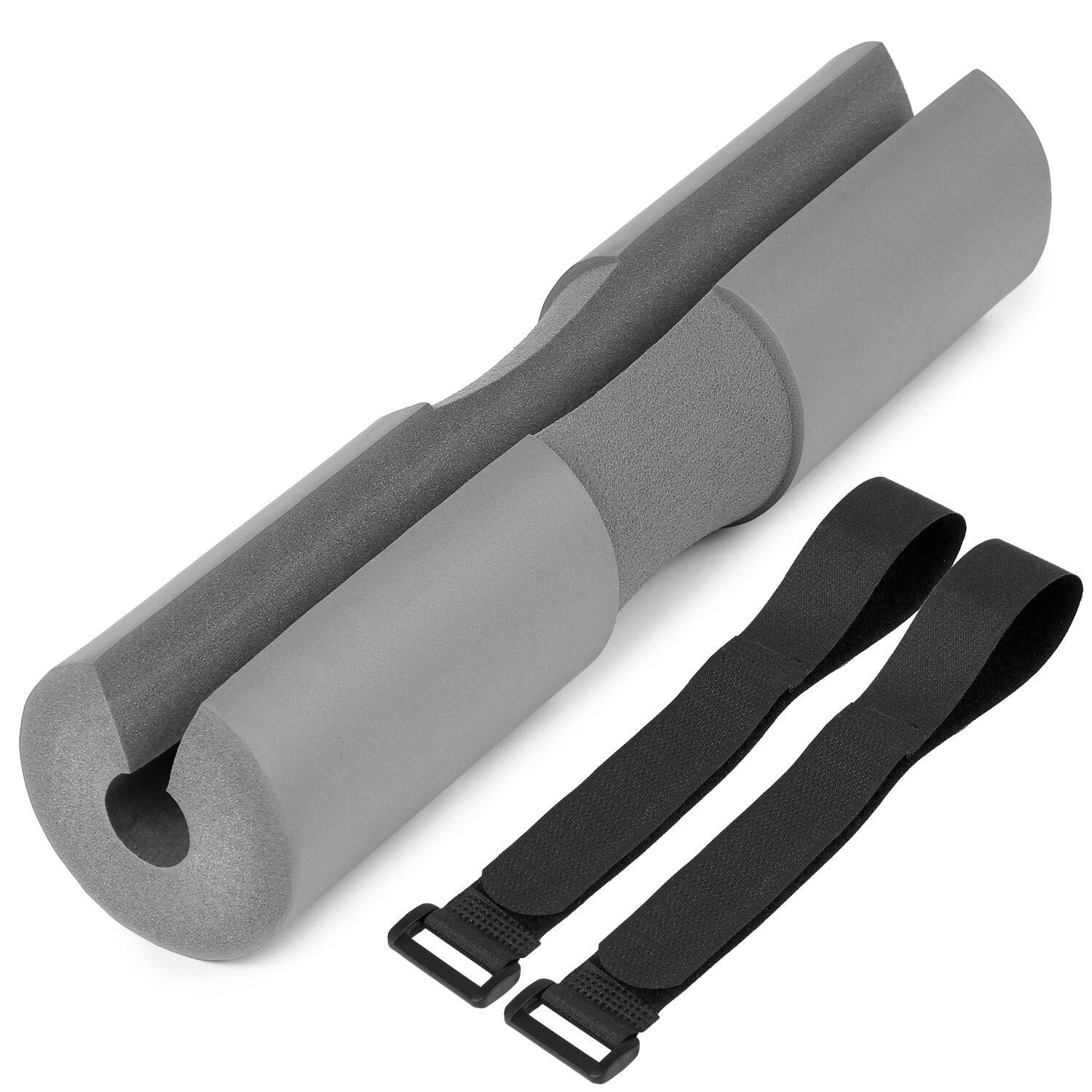 Almohadilla de hombro para barra de pesas, Protector de soporte de TPE para levantamiento de pesas, para cuello, gimnasio, Mancuernas: grey foam cotton