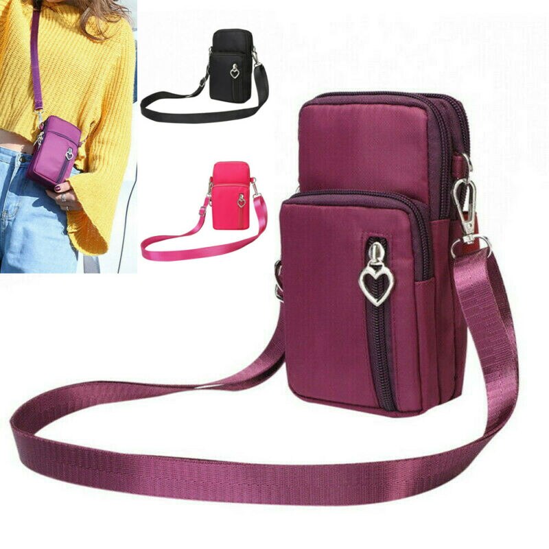 dame nylon Skulderveske Crossbody Tote Lommebok - Glidelås, Innvendig Lomme