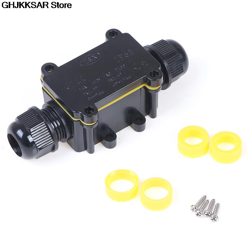 IP68 IP66 2 Way 3 Way Waterproof Electrical Junction Box For Outdoor Lighting Cable
