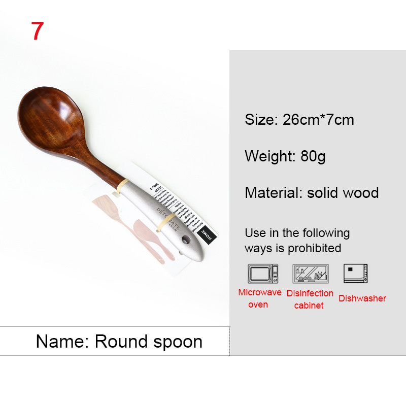 Houten Kookpotten Set Rijstsoep Opscheplepel Massief Houten Keukengerei Accessoires Kookgerei Set Non Stick Handvat Schop: Army Green