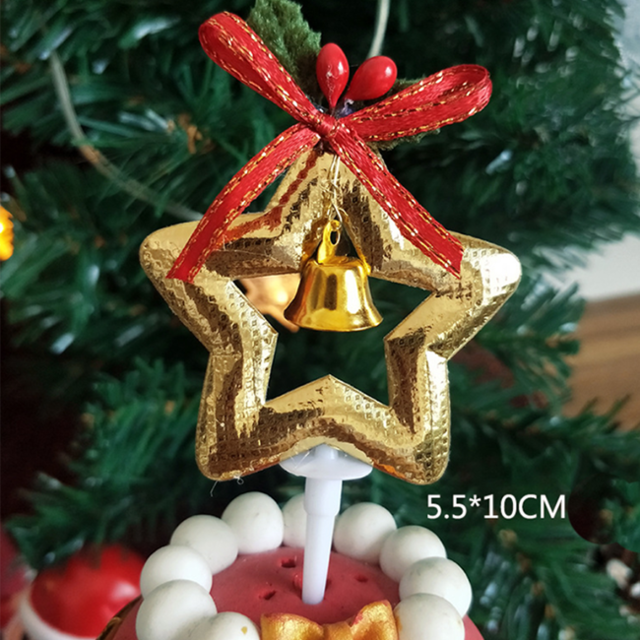 10Stck Weihnachten Kuchen Deckel Mini Weihnachten Baum Cupcake Deckel Ornamente Neue Jahr Weihnachten Party freundlicher Geburtstag Kuchen Dekor Liefert: Typ7