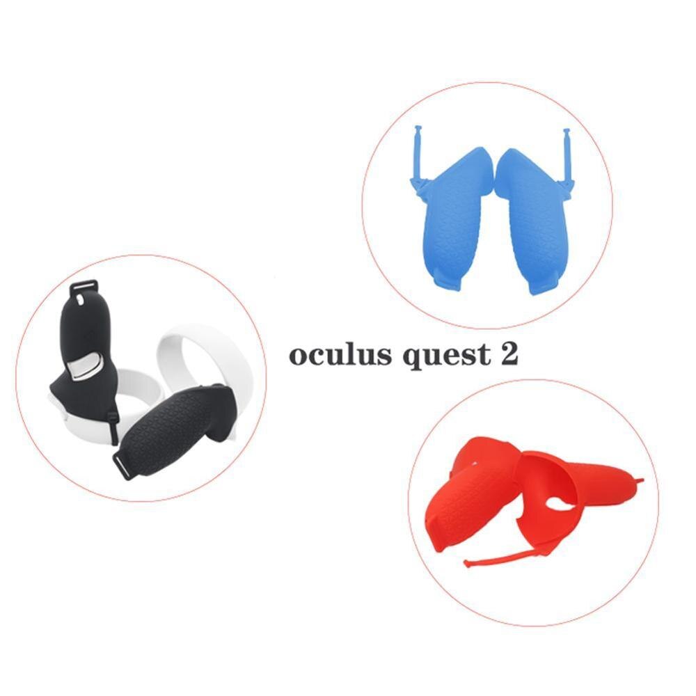 1 Paar Grip Beschermende Covers Vr Accessoires Voor Oculus 2 Vr Beschermende Covers Skin Controller Quest Grip Mouw Handvat Sili e8E3