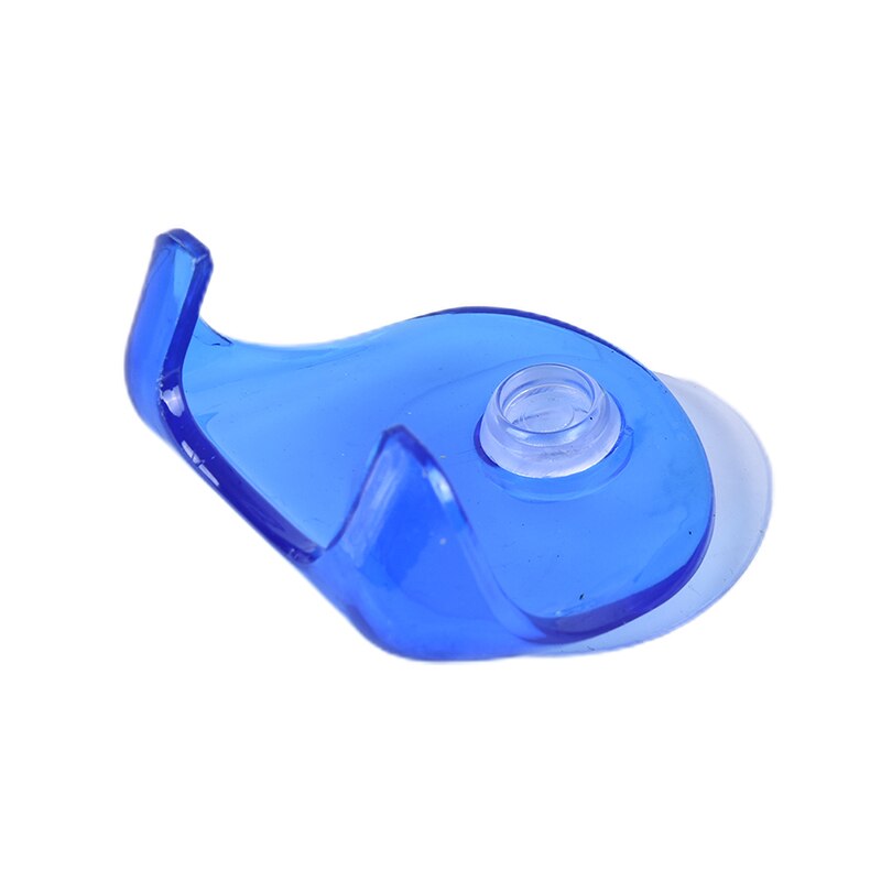 Soporte Universal para máquina de afeitar, colgador de pared con ventosa, para baño, cepillo de dientes, estante de almacenamiento: Azul