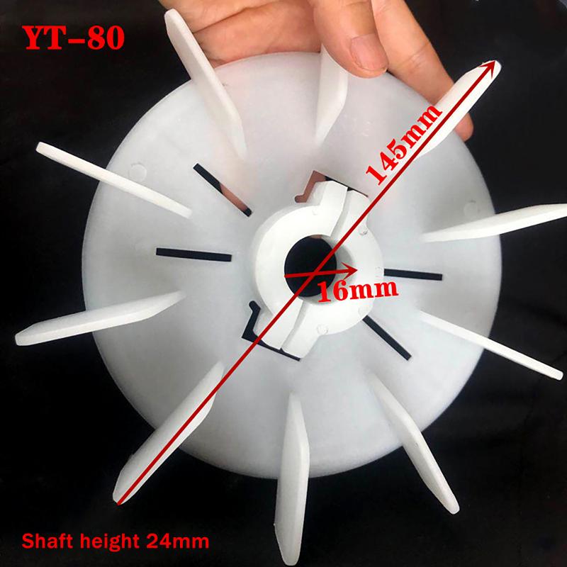 Plastic Motor Fan Blade Adjustable Motor Cooling Fan Impeller Motor Fan Vane High Temperature For Hydraulic Motor Accessories: green