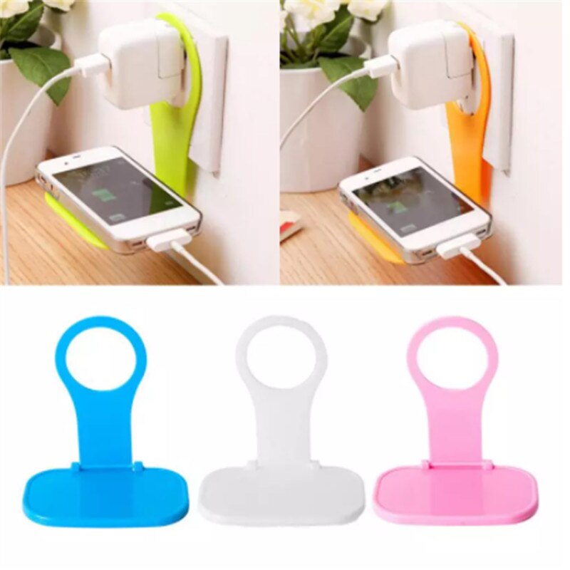 1Stck Faltbare Telefon Halfter Ladegerät Kabel Lagerung Universal- praktisch Zauberstab Steckdose für Ladegerät Ladung Gestell Hängen Halfter