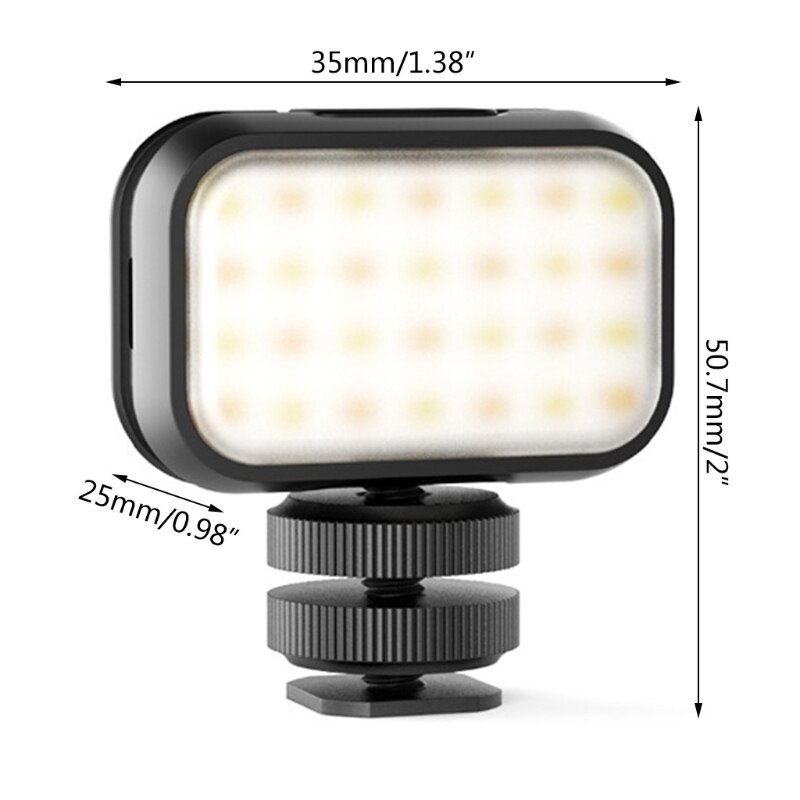 P8dc kurze video-softlights für ulanzi -vl28 aufhelllampen mit doppelblitzschuh