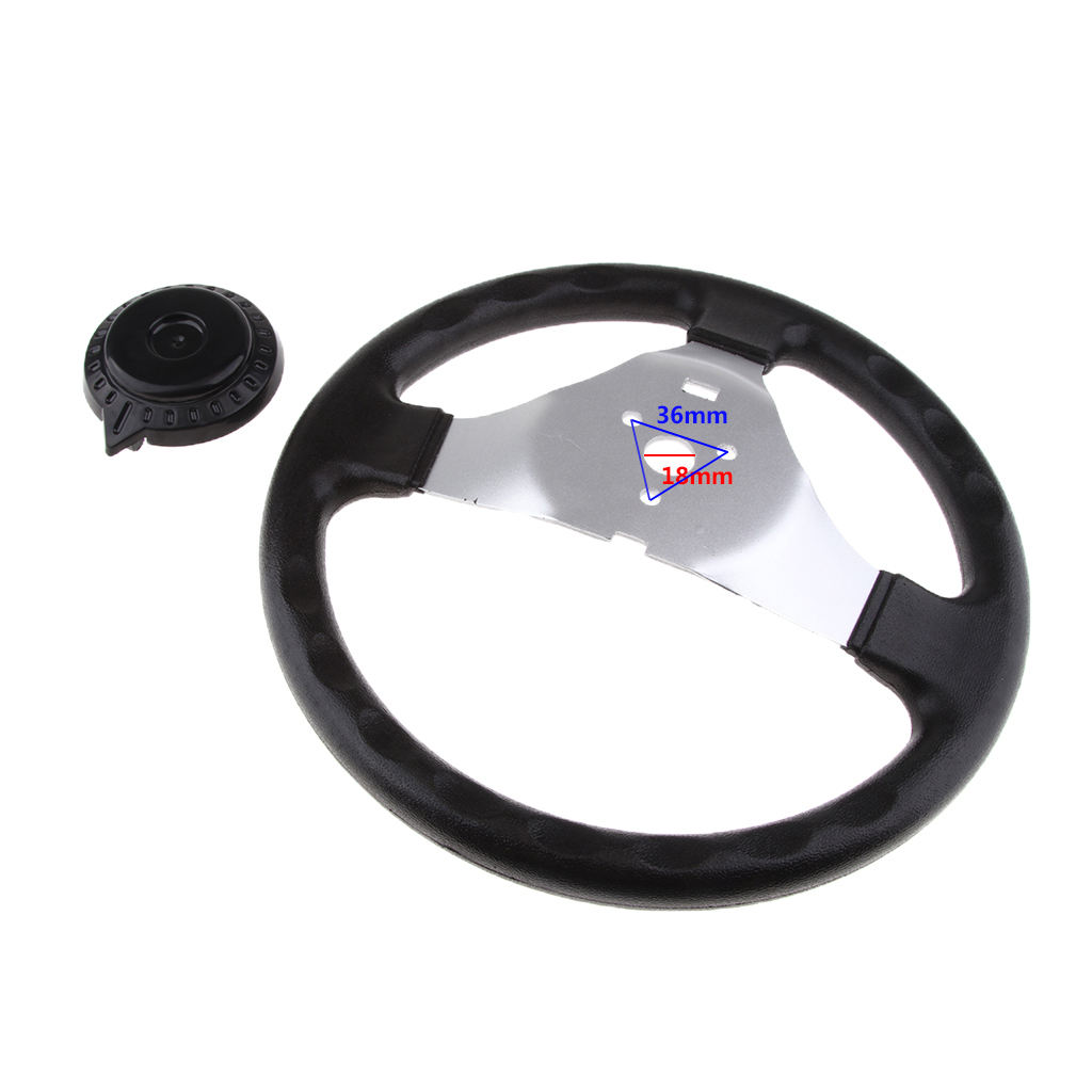 3-spoke Boat Steering Wheel Steering Wheel Center Hole: 18 Mm Spoke Boat