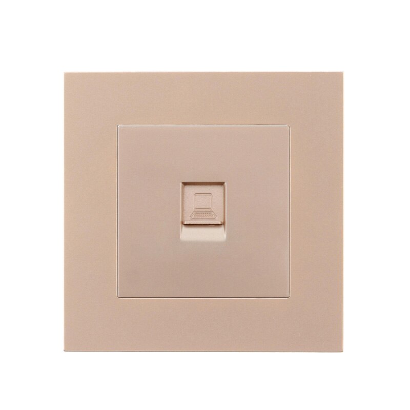 Atlectric 1 2 3 4 Gang ON/OFF EU FR Power Socket Button Power Switch 86 Type Dual Triple Quadruple Socket PC Panel With USB Port: Rj45 Outlet