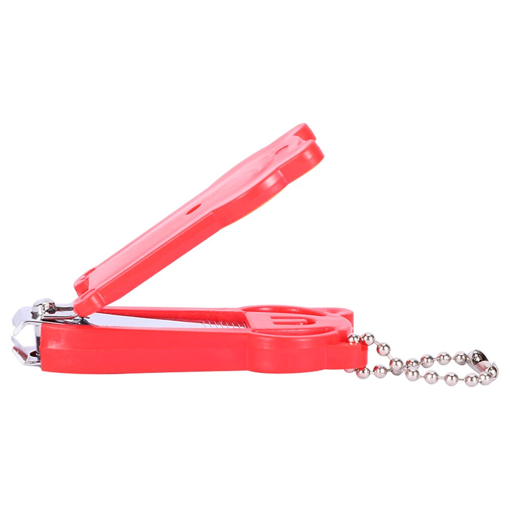 Cortador de uñas para bebés, cortador de dedos, tijeras, cortador de uñas, herramienta para manicura y uñas con llavero, de Mini animales de dibujos animados