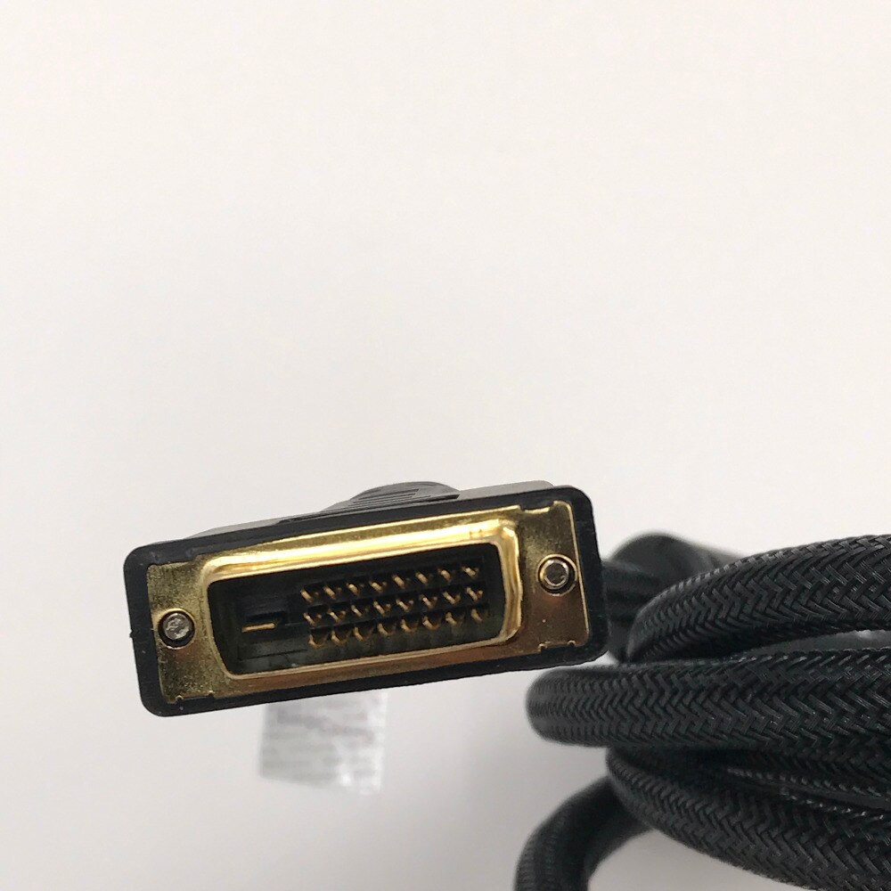 Dual Link 24+1 DVI to DVI Cable Gold Plated Male-Male Cable Compatible DVI 24+5 Support 3D With Two Ferrite Cores 3Meter 1Pcs