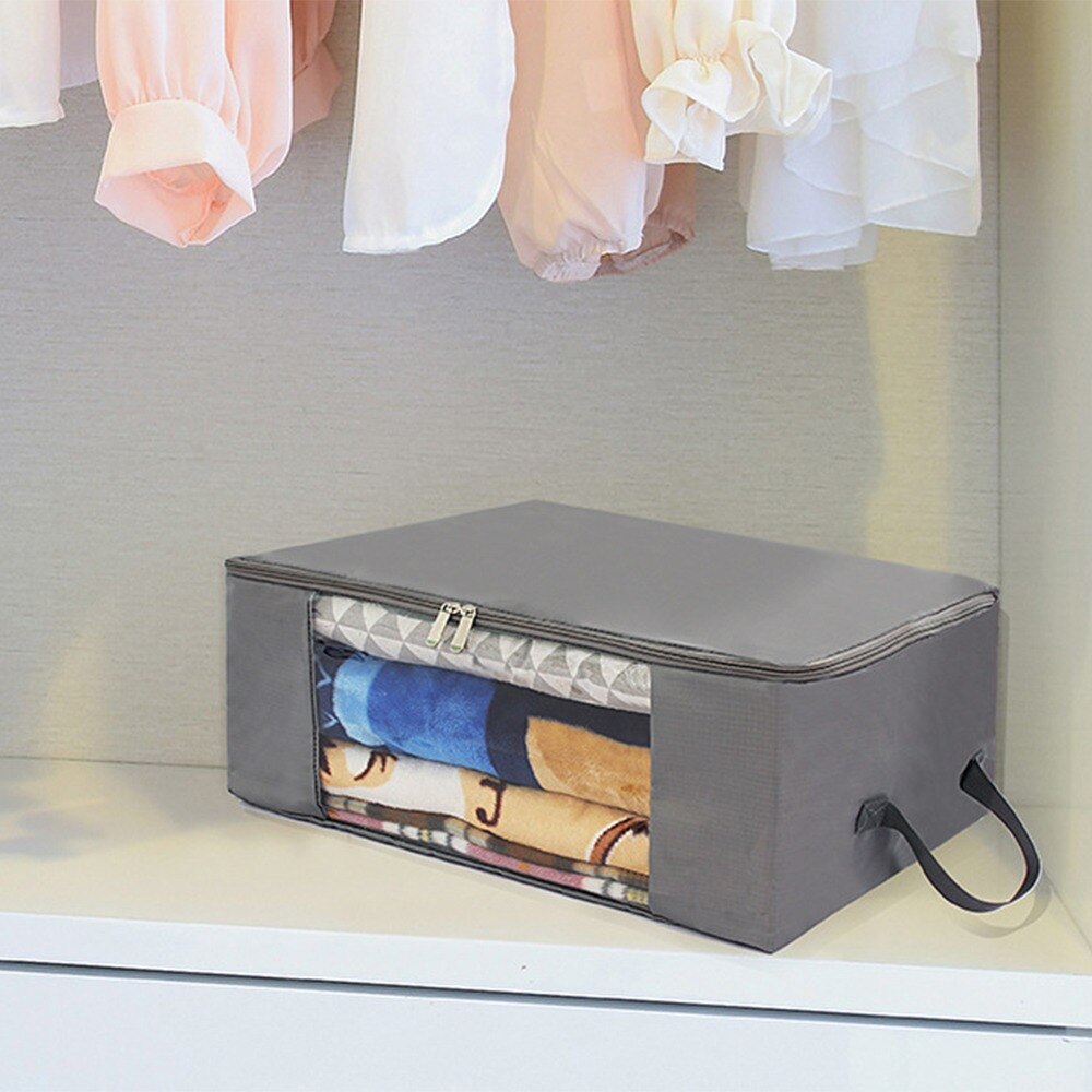 Opvouwbare Onder Bed Zakken 1 Pack Grote Onder Bed Opslag Dozen Dikke Ademend Underbed Kleding Opbergzakken Ritssluiting Organizer