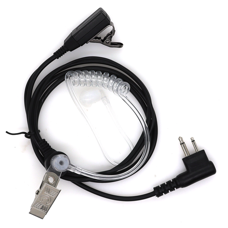 2 Pin Ptt Mic Headset Covert Akoestische Buis In-Ear Oortelefoon Voor Motorola CP200 CP185 EP450 CP040 Hty Headset cb Radio Accessoires