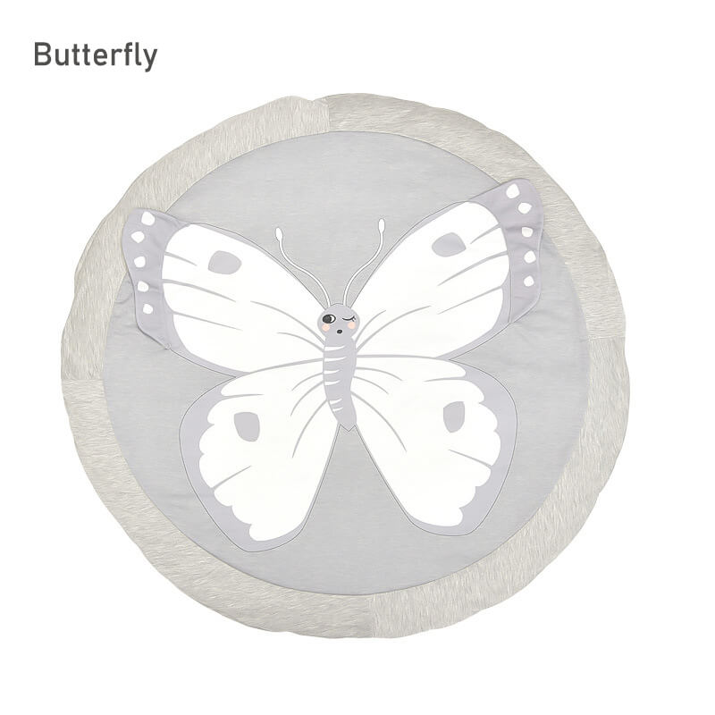 tapis enfant d’eveil bebe tapis de jeu pour bébé jeux enfants tapis de priere islam enfant interactif rond enfant: Butterfly