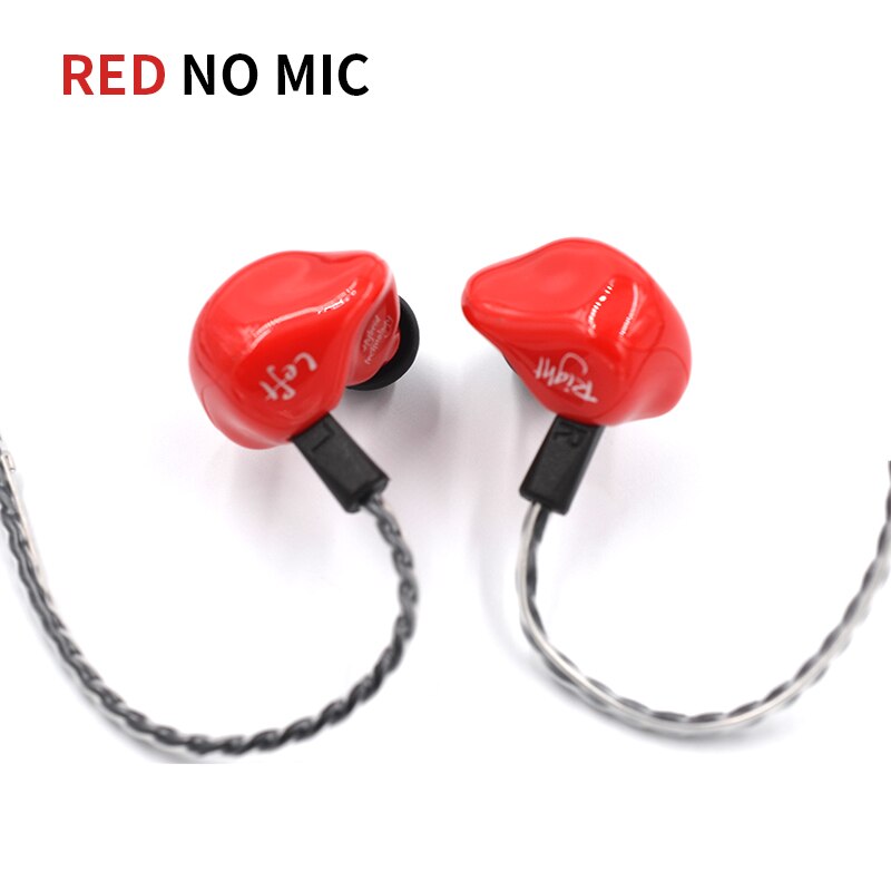 KZ ZS4 In Ear Oordopjes 1DD + 1BA Hybride technologie Stereo bass Headset Monitor Noise Cancelling Oordopjes voor Telefoons Gaming: ZS4Rednomic