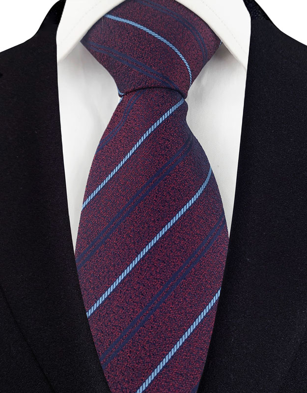 Cravate de luxe pour hommes, 8CM, couleur rouge, rayures à pois, couleur unie, Paisley, pour marié, tissée en Jacquard, pour fête d'affaires et de mariage: Fuchsia
