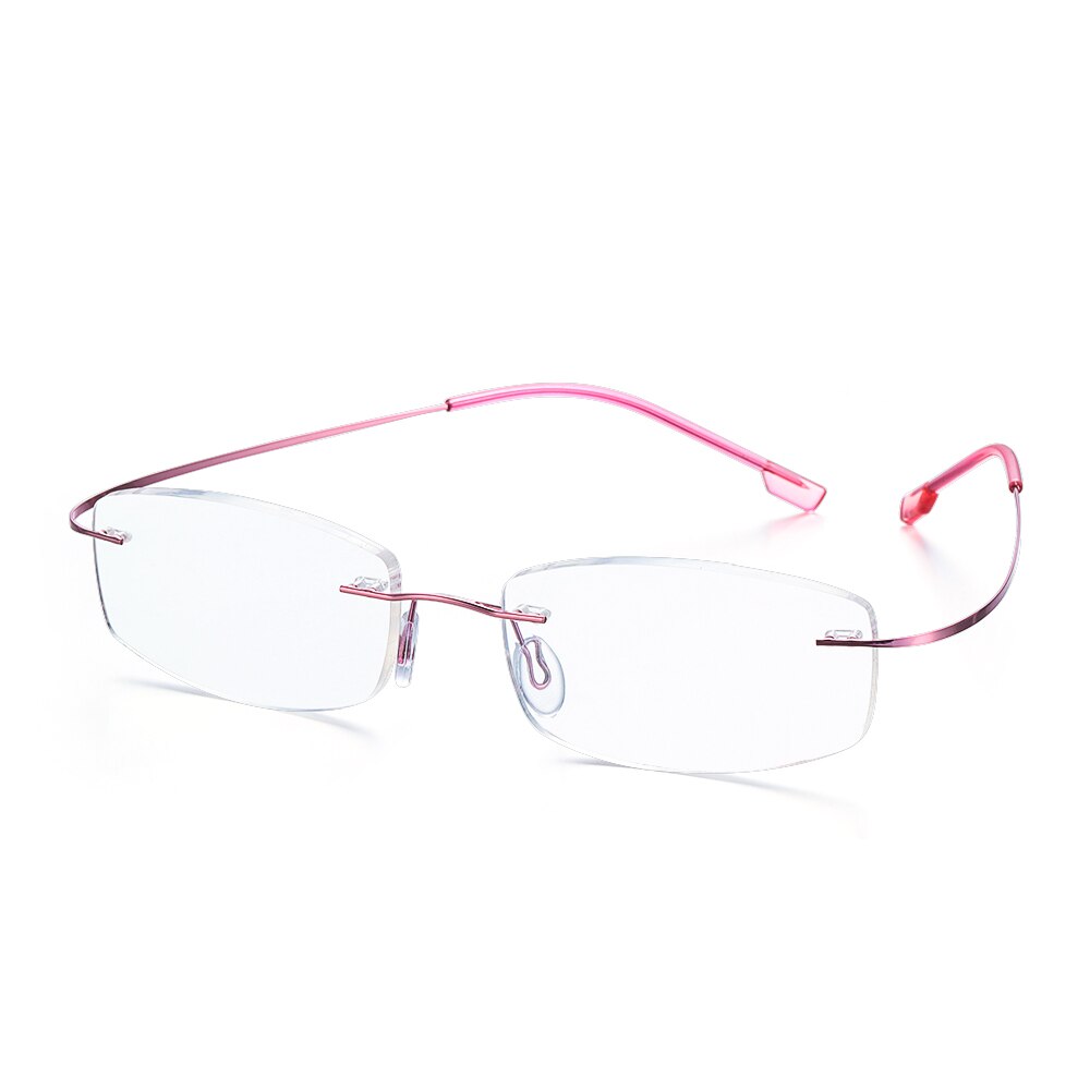 Men Women Rimless Reading Glasses Memory Titanium Clear Eyeglasses Magnetic Presbyopic Eyeglass +1.0 +1.5 +2.0 +2.5 +3.0 +3.5