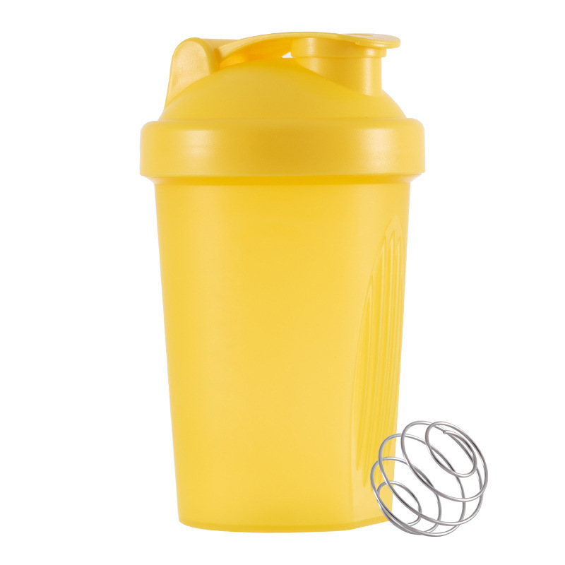 Bouteille Shaker mélangeur de 400ML, avec échelle de protéines, étanche, pour l'entraînement en poudre, tasse de mélange de Sport, bouteille d'eau: vert militaire