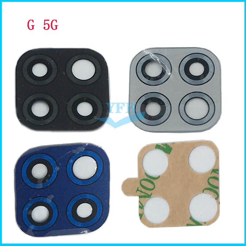100pcs Rear Back Camera Glass Lens Cover For Motorola Moto G Power / G Stylus /G Play /G 5G With Ahesive Sticker