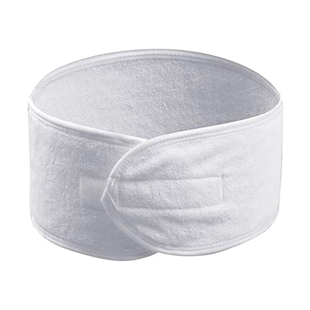 1pc rejse bærbare selvklæbende spa kvinder pandebånd frotté hoved med hvid elastisk sports pandebånd brusehåndklæde hårbånd